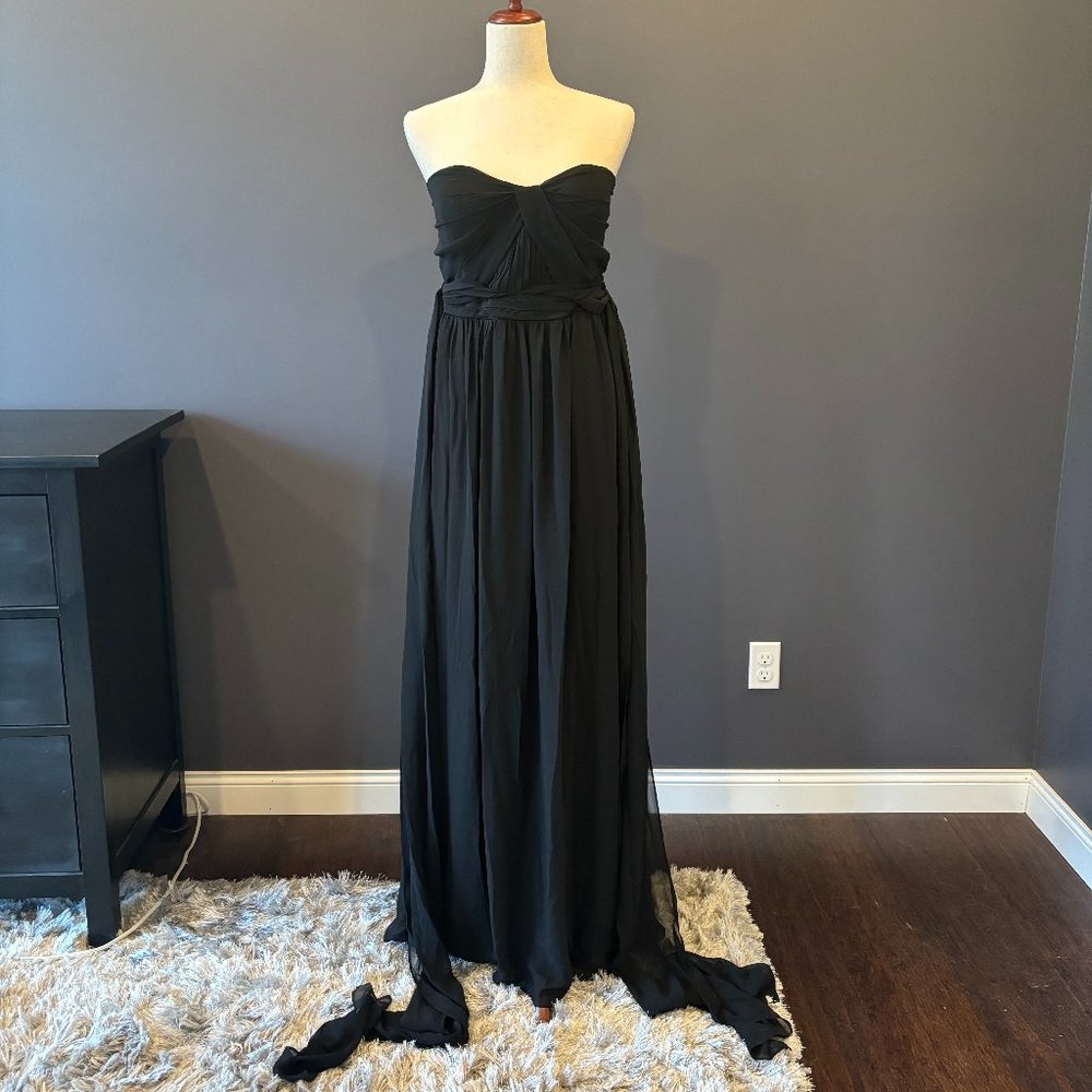 NWT Black Birdie Grey Maxi Dress "GRACE"